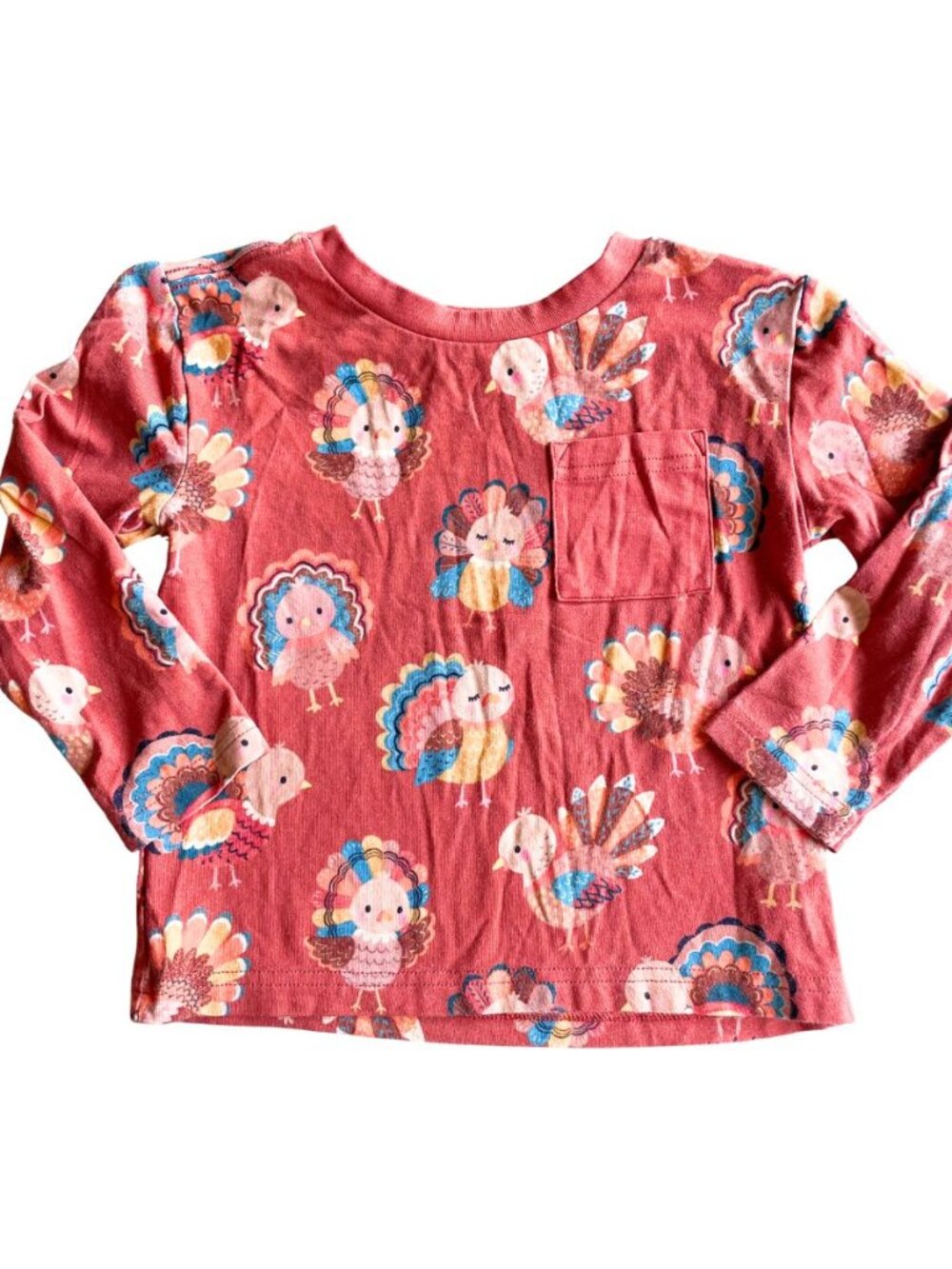 Little Sleepies Play Bamboo Thanksgiving Turkeys, Long Sleeves Pocket, 18-24 Mo.